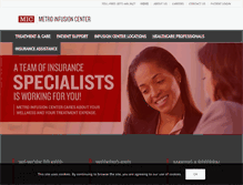 Tablet Screenshot of metroinfusioncenter.com